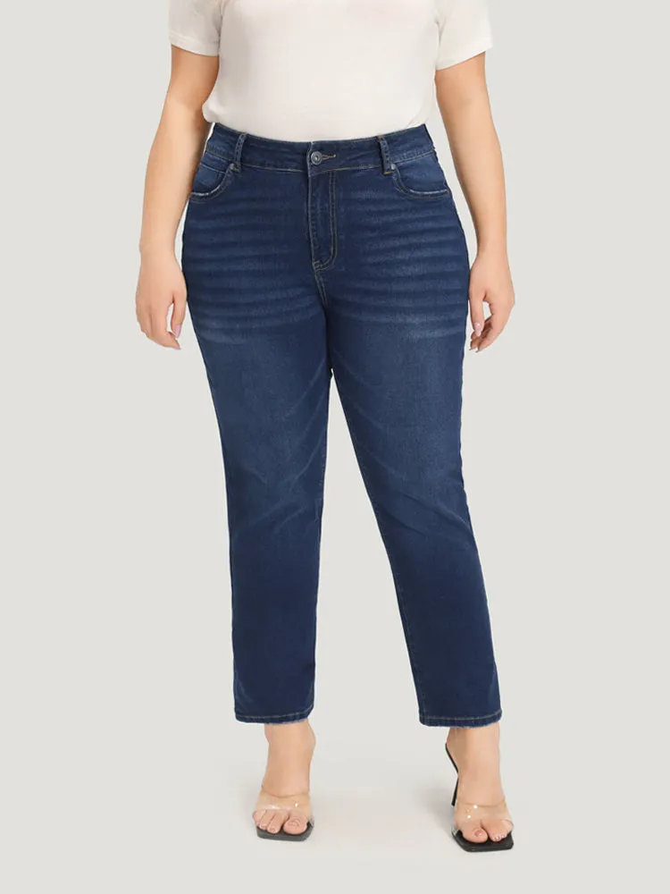 Roll Hem High Rise Pocket Very Stretchy Jeans sold by Bloomchic