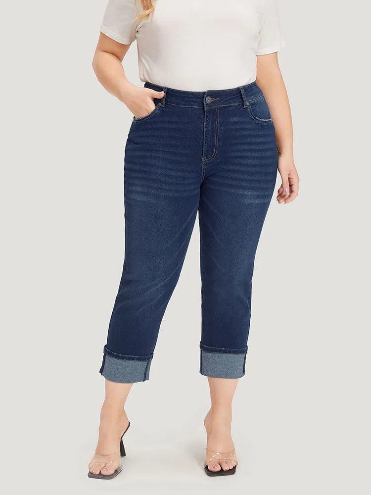 Roll Hem High Rise Pocket Very Stretchy Jeans sold by Bloomchic product image thumbnail 5