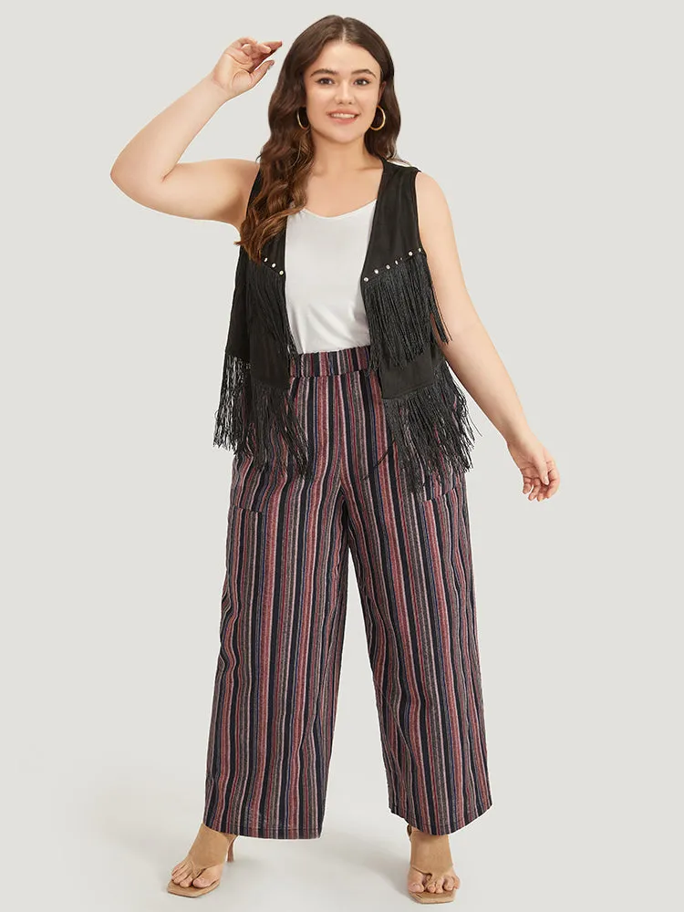 Plain Tassel Trim Rivets Sleeveless Vest sold by Bloomchic product image thumbnail 4