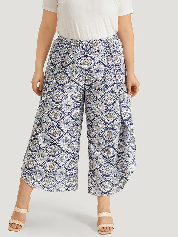 Bandana Pocket Wrap Hem Elastic Waist Pants sold by Bloomchic product image thumbnail 3