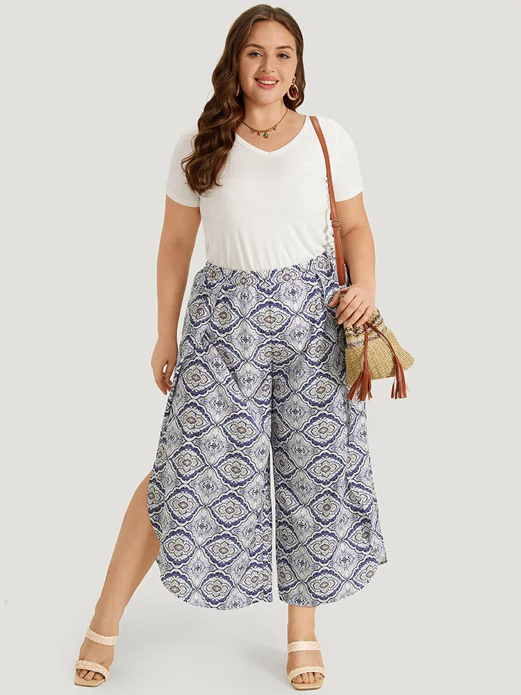 Bandana Pocket Wrap Hem Elastic Waist Pants sold by Bloomchic product image thumbnail 4