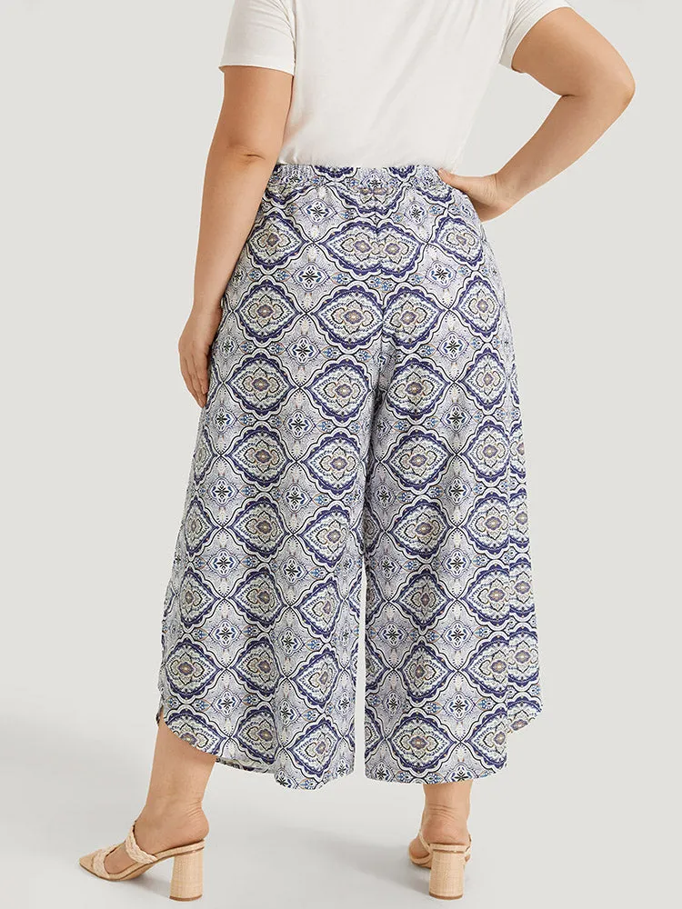 Bandana Pocket Wrap Hem Elastic Waist Pants sold by Bloomchic product image thumbnail 5