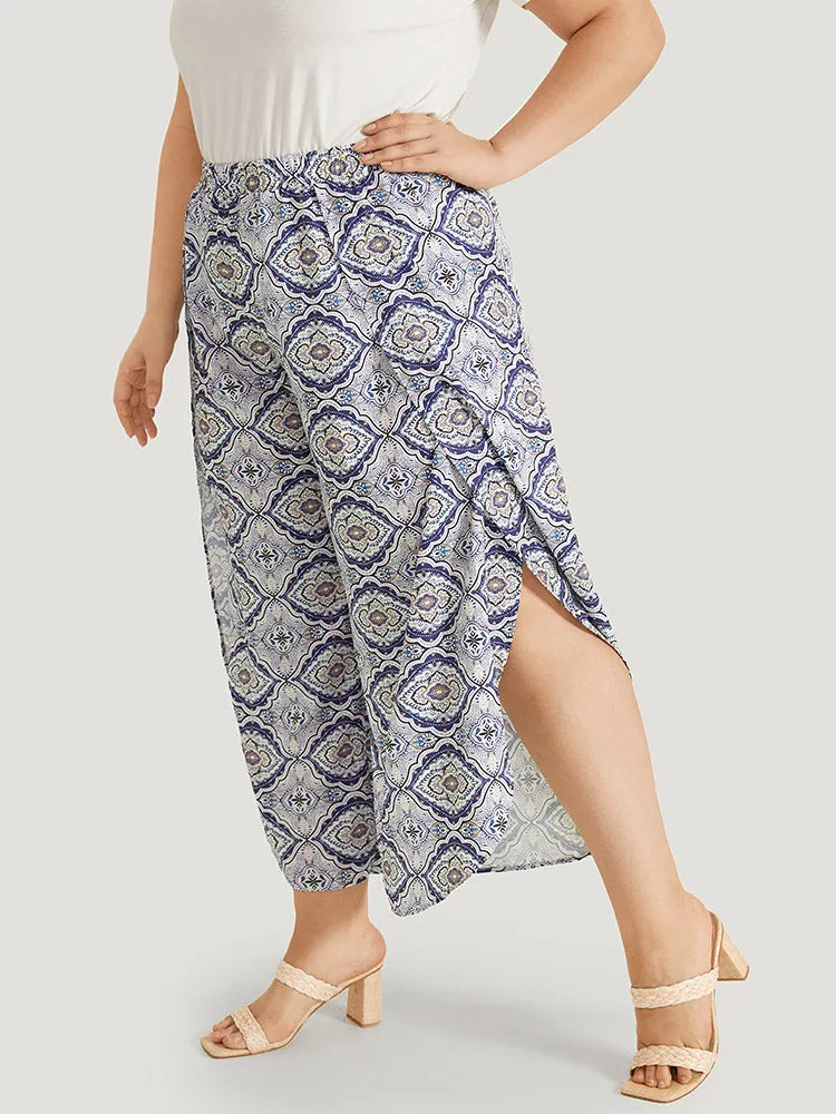 Bandana Pocket Wrap Hem Elastic Waist Pants sold by Bloomchic product image thumbnail 2