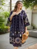 Bandana Print Ties Pocket Tassels Detail Dress sold by Bloomchic