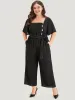 Contrast Stitch Pocket Button Detail Belted Zipper Jumpsuit sold by Bloomchic