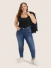 Supersoft Essentials Plain Square Neck Skinny Tank Top sold by Bloomchic