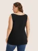 Supersoft Essentials Plain Square Neck Skinny Tank Top sold by Bloomchic