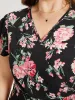 Floral Print Wrap Pocket Knot Asymmetrical Hem Dress sold by Bloomchic