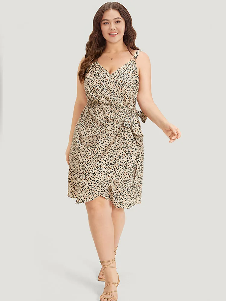 Allover Print Ties Wrap Metal Detail Cami Dress sold by Bloomchic product image thumbnail 3