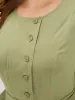 Plain Pocket Belted Button Through Jumpsuit sold by Bloomchic