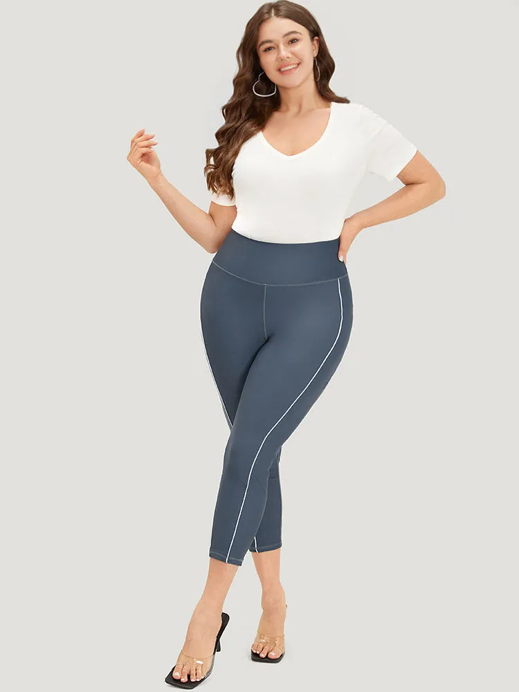 Plain Skinny Quilted Ankle Leggings sold by Bloomchic product image thumbnail 4