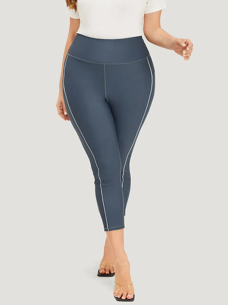 Plain Skinny Quilted Ankle Leggings sold by Bloomchic product image thumbnail 3