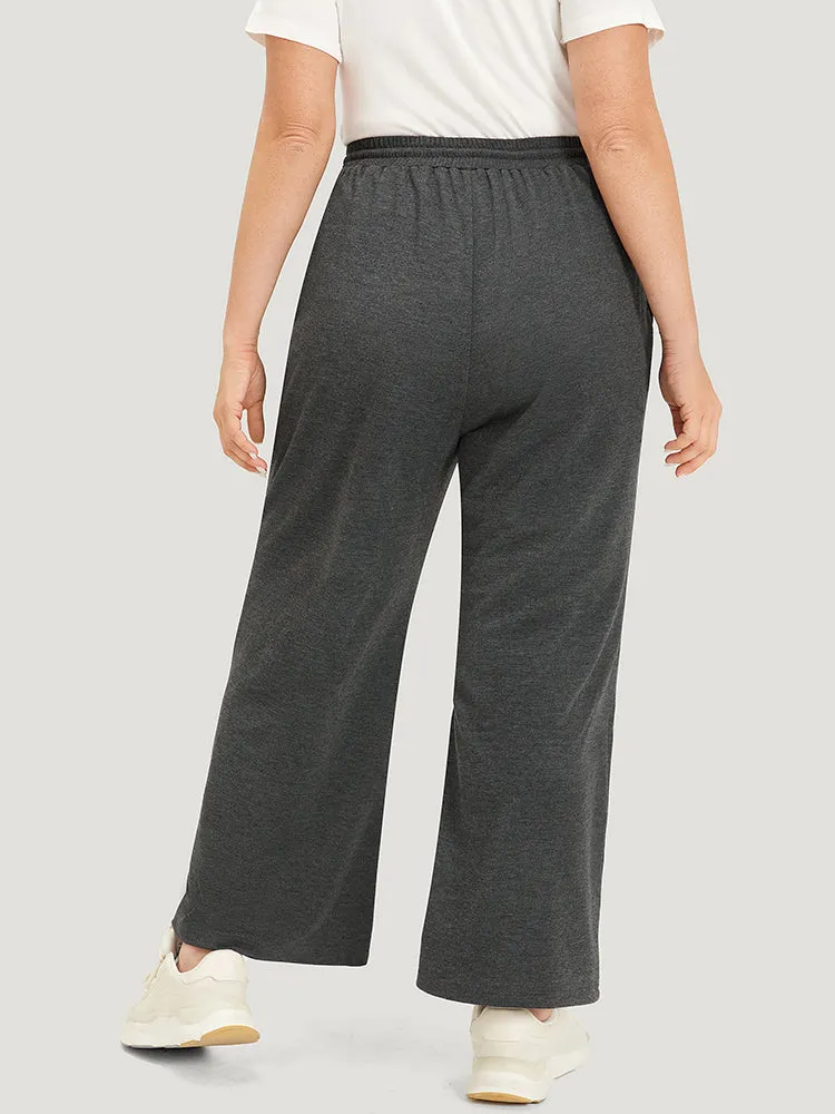 Number Print Drawstring Pocket Elastic Waist Sweatpants sold by Bloomchic product image thumbnail 4