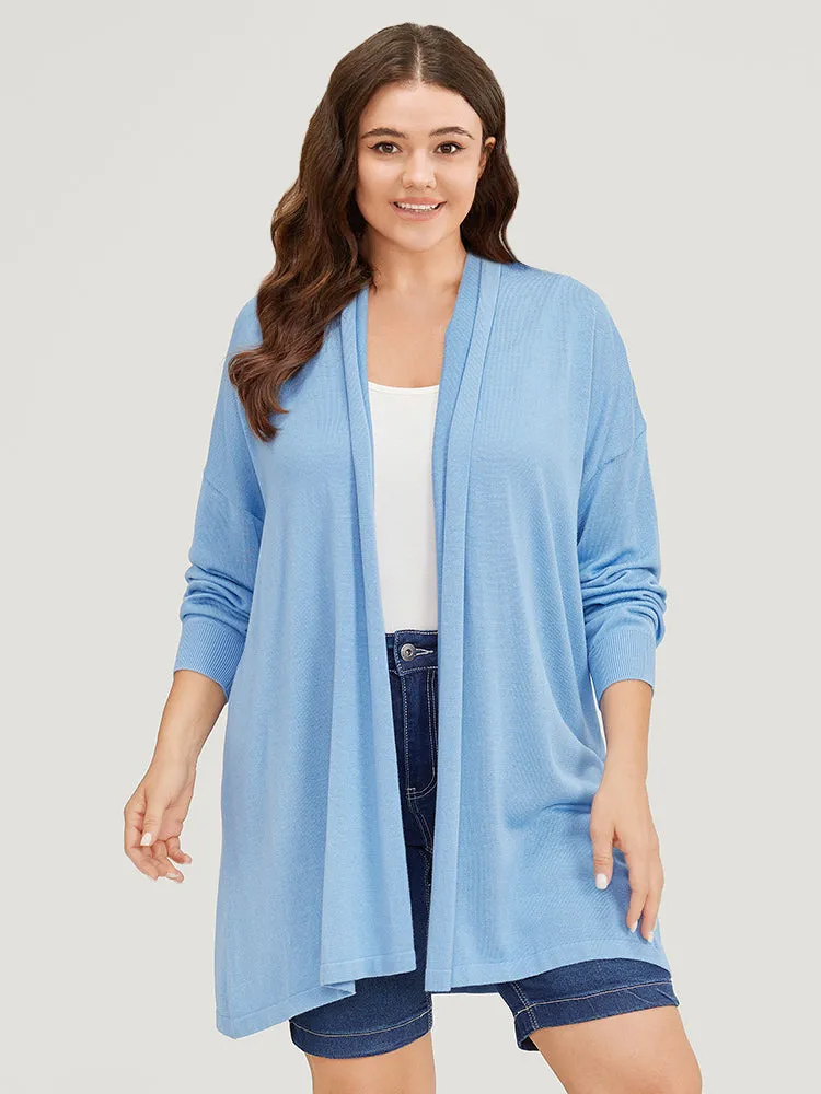Supersoft Essentials Plain Drop Shoulder Lapel Collar Cardigan sold by Bloomchic product image thumbnail 5