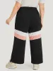 Striped Contrast Drawstring Pocket Elastic Waist Sweatpants sold by Bloomchic