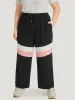 Striped Contrast Drawstring Pocket Elastic Waist Sweatpants sold by Bloomchic