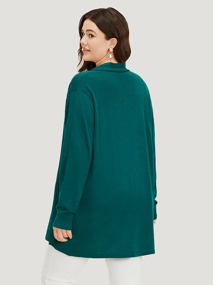 Supersoft Essentials Plain Open Front Elastic Cuffs Cardigan sold by Bloomchic product image thumbnail 2