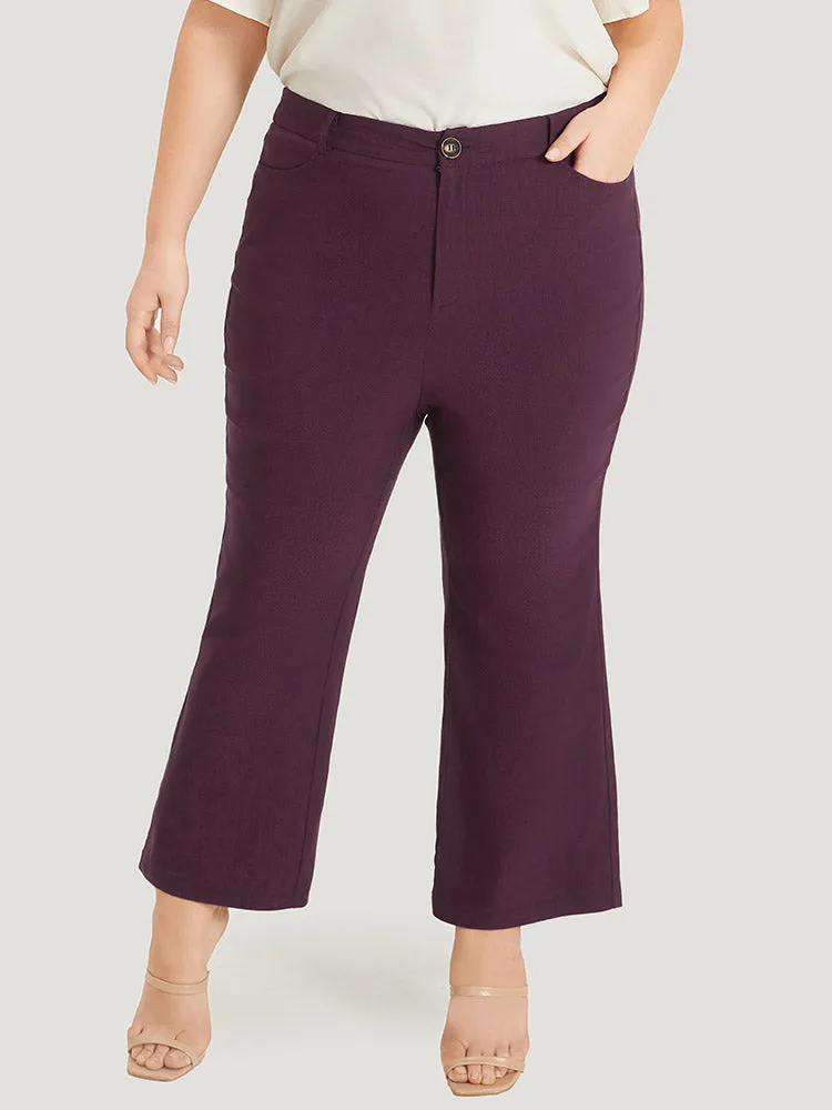 Solid Pocket Bootcut Ankle Pants sold by Bloomchic product image thumbnail 3