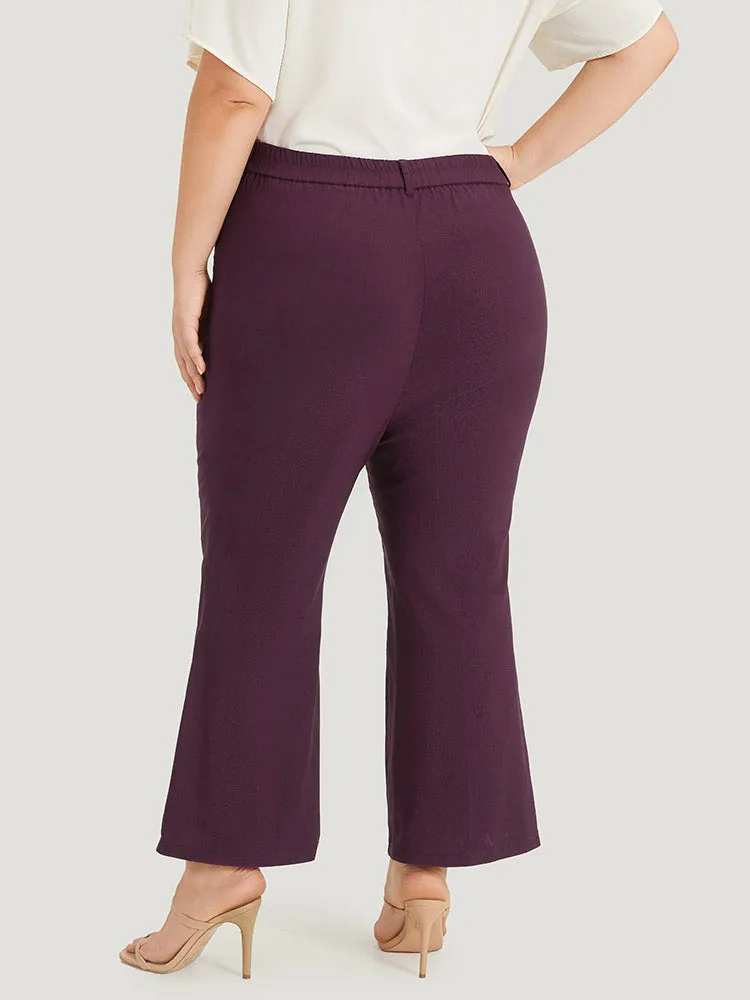 Solid Pocket Bootcut Ankle Pants sold by Bloomchic product image thumbnail 5