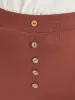 Plain Button Detail Pocket Cropped Pants sold by Bloomchic