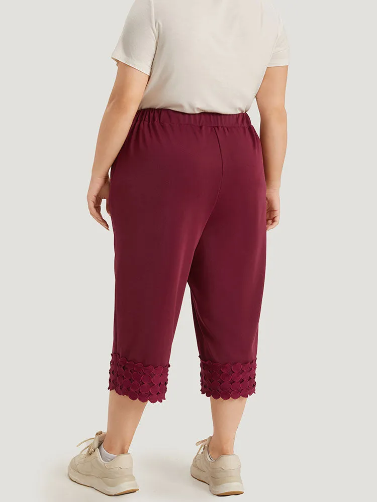 Plain Pocket Elastic Waist Trim Hem Pants sold by Bloomchic product image thumbnail 5