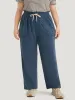 Plain Pocket  Paperbag Waist Ties Sweatpants sold by Bloomchic