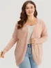 Supersoft Essentials Geometric Eyelet Patchwork Arc Collar Cardigan sold by Bloomchic