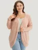 Supersoft Essentials Geometric Eyelet Patchwork Arc Collar Cardigan sold by Bloomchic