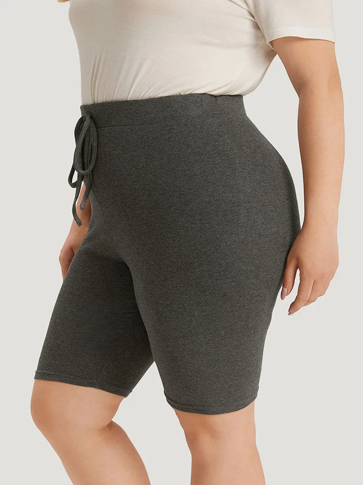 Plain Ties Elastic Waist Skinny Leggings sold by Bloomchic product image thumbnail 2