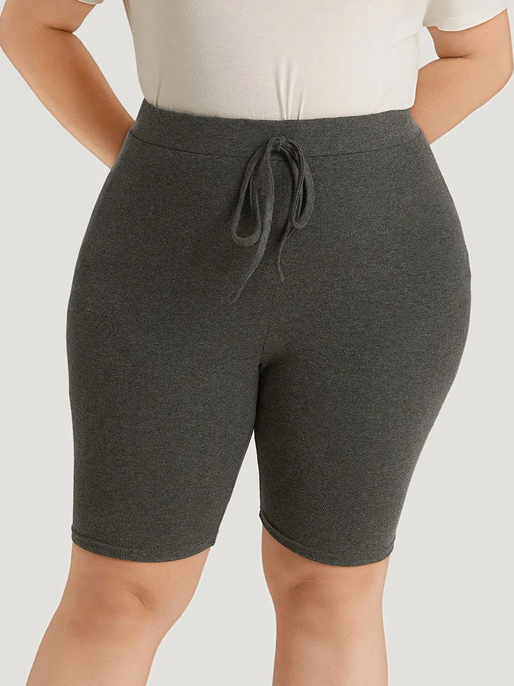 Plain Ties Elastic Waist Skinny Leggings sold by Bloomchic product image thumbnail 3