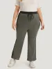 Contrast Pocket Drawstring Bootcut High Rise Sweatpants sold by Bloomchic