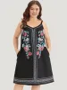 Boho Print Pocket Cami Knee Dress sold by Bloomchic