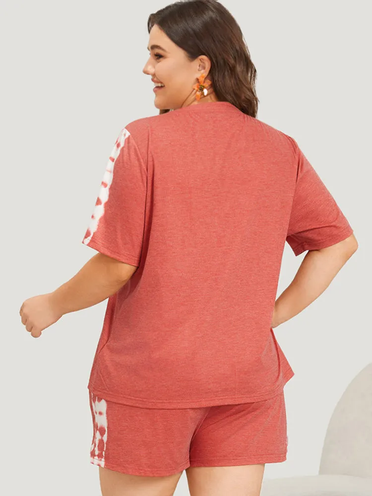 Plain Tie Dye Crew Neck Sleep Top sold by Bloomchic product image thumbnail 2