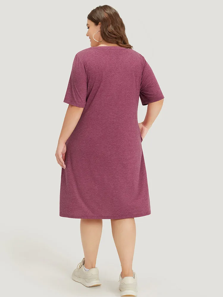 Supersoft Essentials Slogan & Sunflower Print Notched Pocket Dress sold by Bloomchic product image thumbnail 4