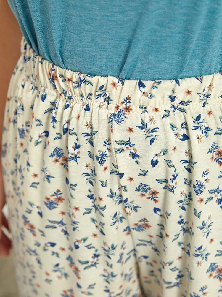 Ditsy Floral Pocket Elastic Waist Sleep Pants sold by Bloomchic product image thumbnail 5