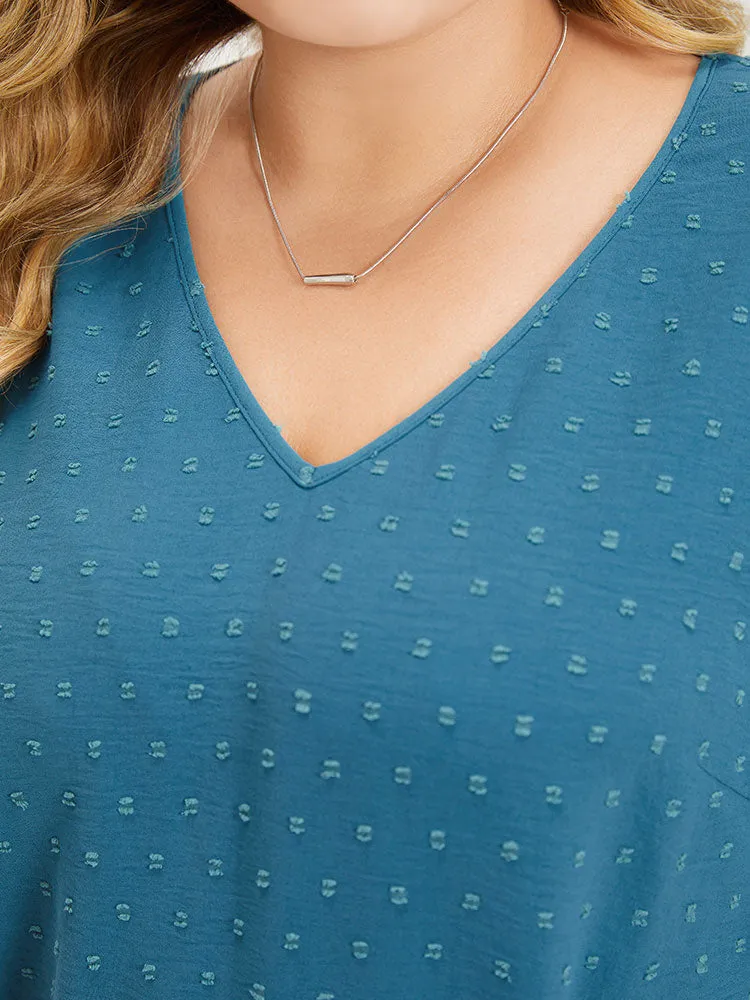 Polka Dot V Neck Ruffle Layered Sleeve Bodysuit sold by Bloomchic product image thumbnail 5