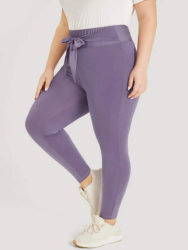 Solid Wideband Waist Ties Skinny Leggings sold by Bloomchic product image thumbnail 5