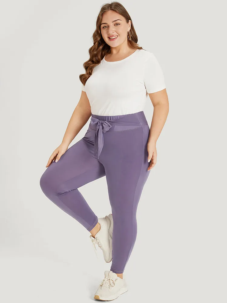 Solid Wideband Waist Ties Skinny Leggings sold by Bloomchic product image thumbnail 3