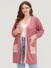 Supersoft Essentials Two Tone Pocket Tunic Cardigan sold by Bloomchic