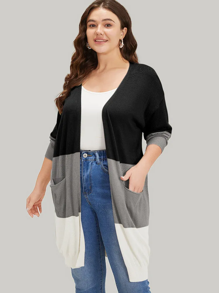 Supersoft Essentials Colorblock Pocket Tunic Cardigan sold by Bloomchic product image thumbnail 4