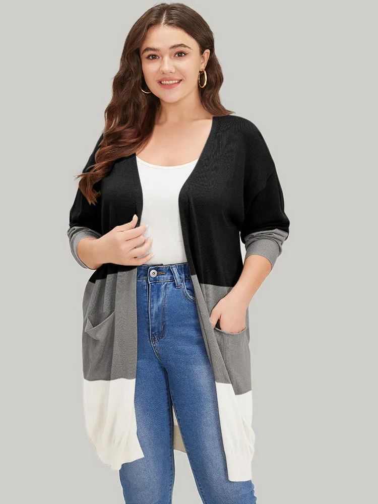 Supersoft Essentials Colorblock Pocket Tunic Cardigan sold by Bloomchic product image thumbnail 3