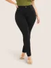 Skinny Very Stretchy High Rise Black Wash Sculpt Waist Jeans sold by Bloomchic