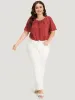 Polka Dot Elastic Waist Plicated Detail Ruffle Sleeve Bodysuit sold by Bloomchic
