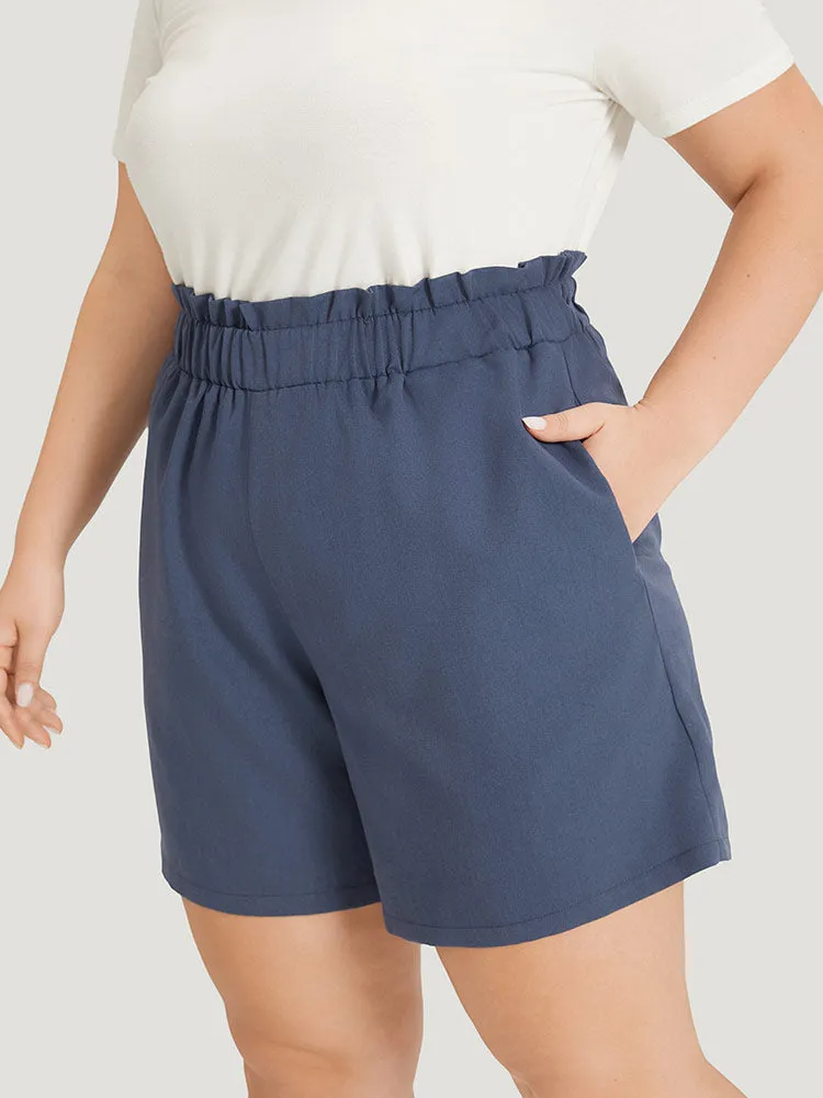 Plain Pocket Paperbag Waist Shorts sold by Bloomchic product image thumbnail 3