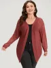 Geometric Plisse Patchwork Loose Open Front Cardigan sold by Bloomchic