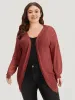 Geometric Plisse Patchwork Loose Open Front Cardigan sold by Bloomchic