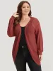 Geometric Plisse Patchwork Loose Open Front Cardigan sold by Bloomchic