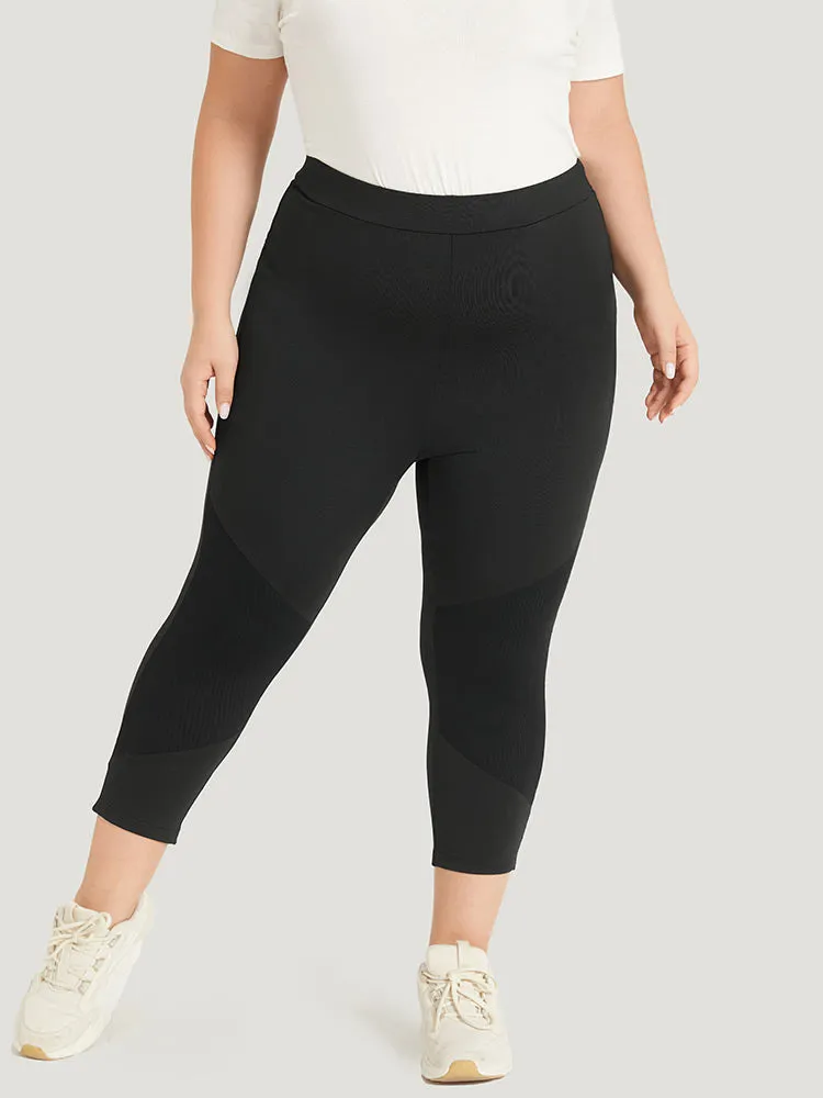 Supersoft Essentials Plain Crochet Mesh Elastic Waist Leggings sold by Bloomchic