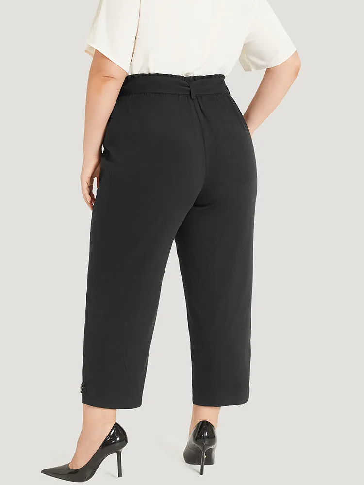 Supersoft Essentials Solid Pocket Buckle Detail Pants sold by Bloomchic product image thumbnail 5
