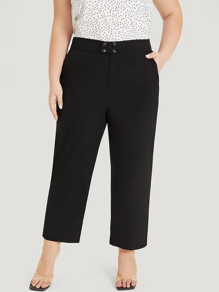 Supersoft Essentials Solid Pocket Button Through Pants sold by Bloomchic product image thumbnail 5